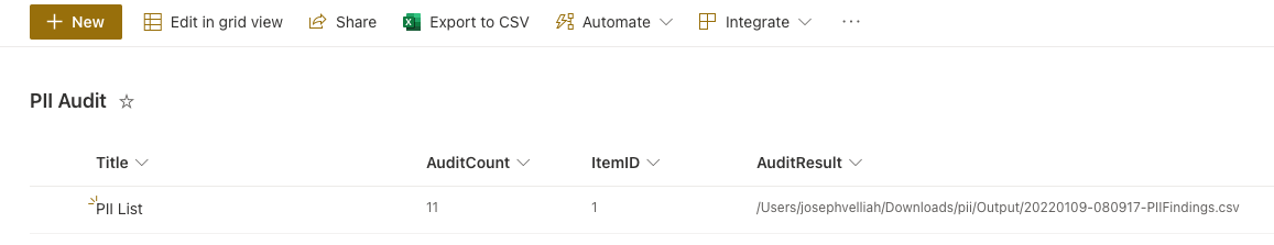 pii-audit-report-list